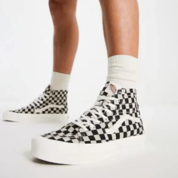 Vans Checkerboard High-Top Sneakers - Picture 1 of 6